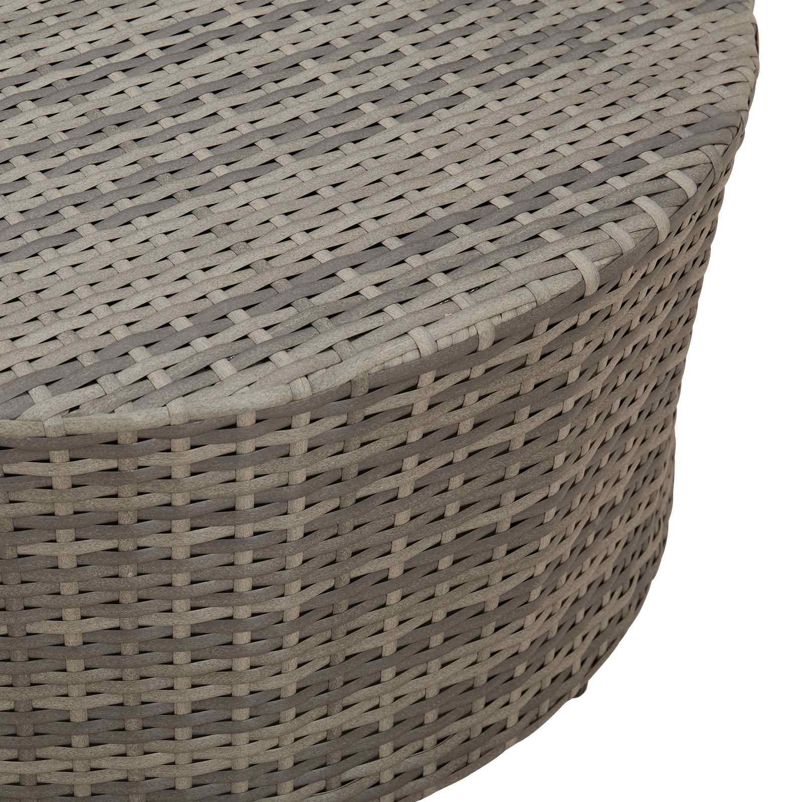 Tavolino da caffè da esterno Grigio Ø 68 x 30 cm polyrattan | homemem39