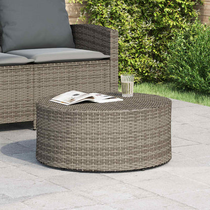 Tavolino da caffè da esterno Grigio Ø 68 x 30 cm polyrattan | homemem39