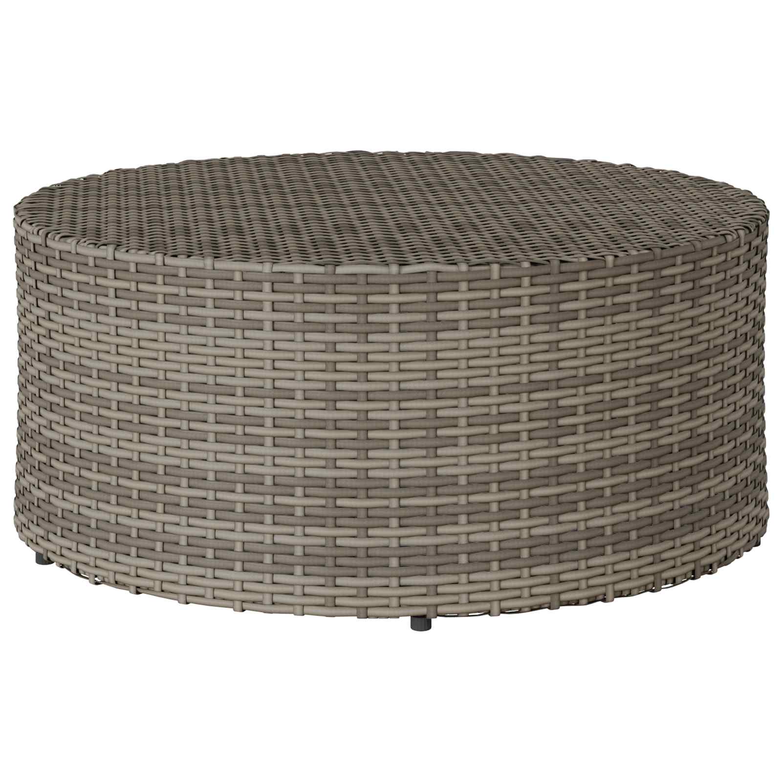 Tavolino da caffè da esterno Grigio Ø 68 x 30 cm polyrattan | homemem39