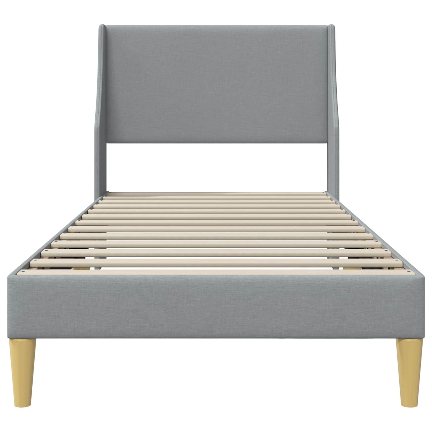 Struttura del letto Grigio chiaro 90 x 200 cm Tessuto | homemem39