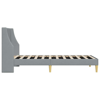 Struttura del letto Grigio chiaro 90 x 200 cm Tessuto | homemem39