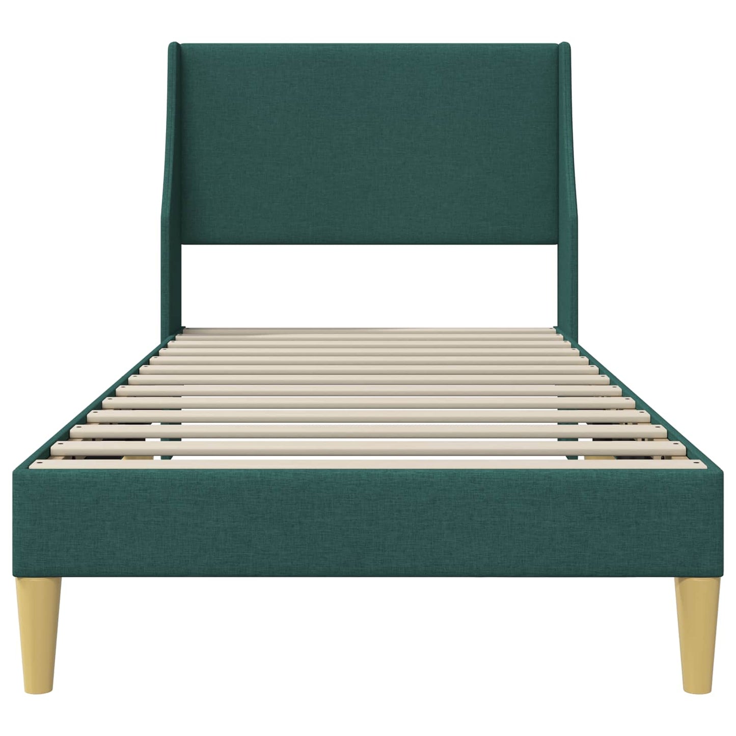 Struttura del letto Verde Scuro 100 x 200 cm Tessuto | homemem39