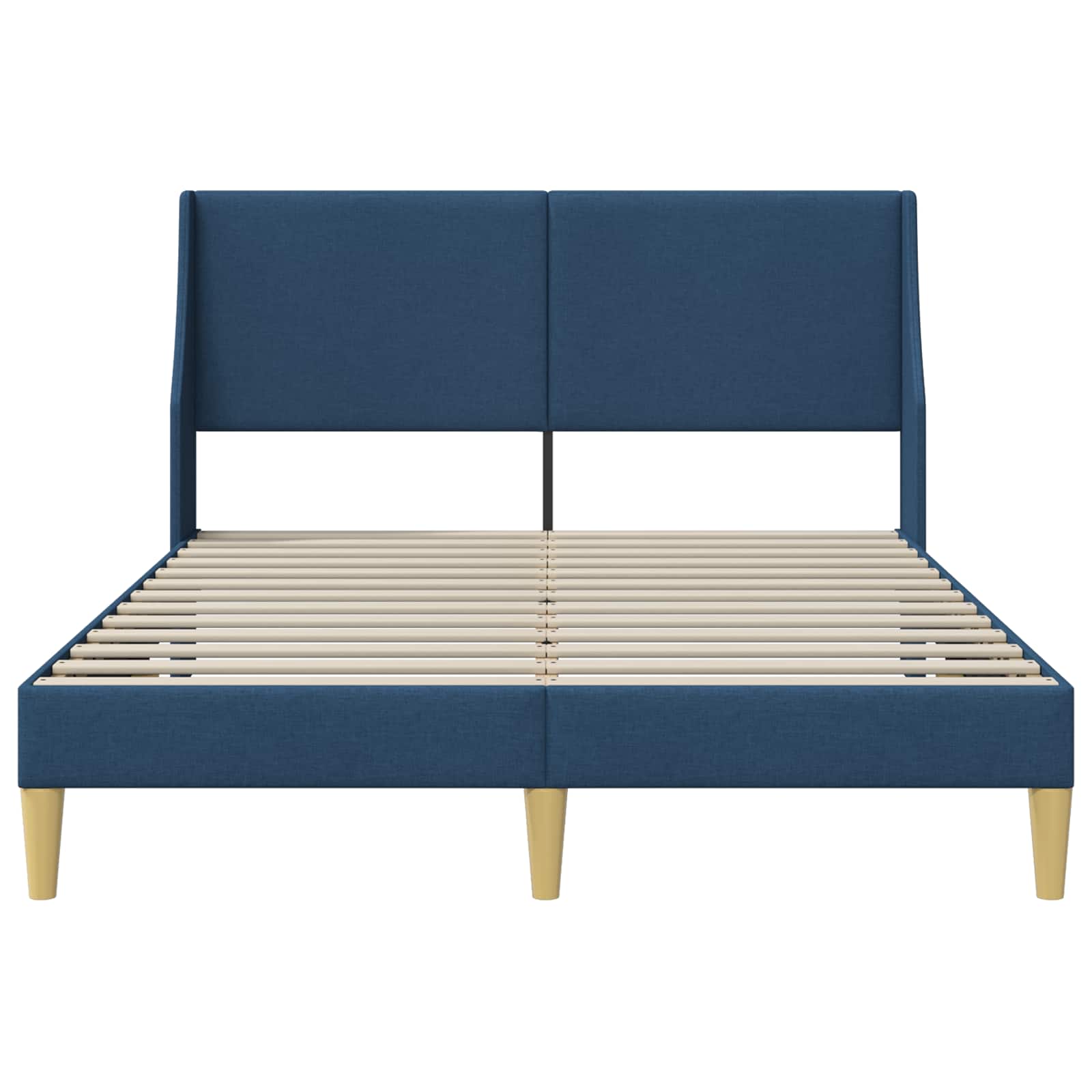Struttura del letto Tinta unita Blu 120 x 190 cm Tessuto | homemem39