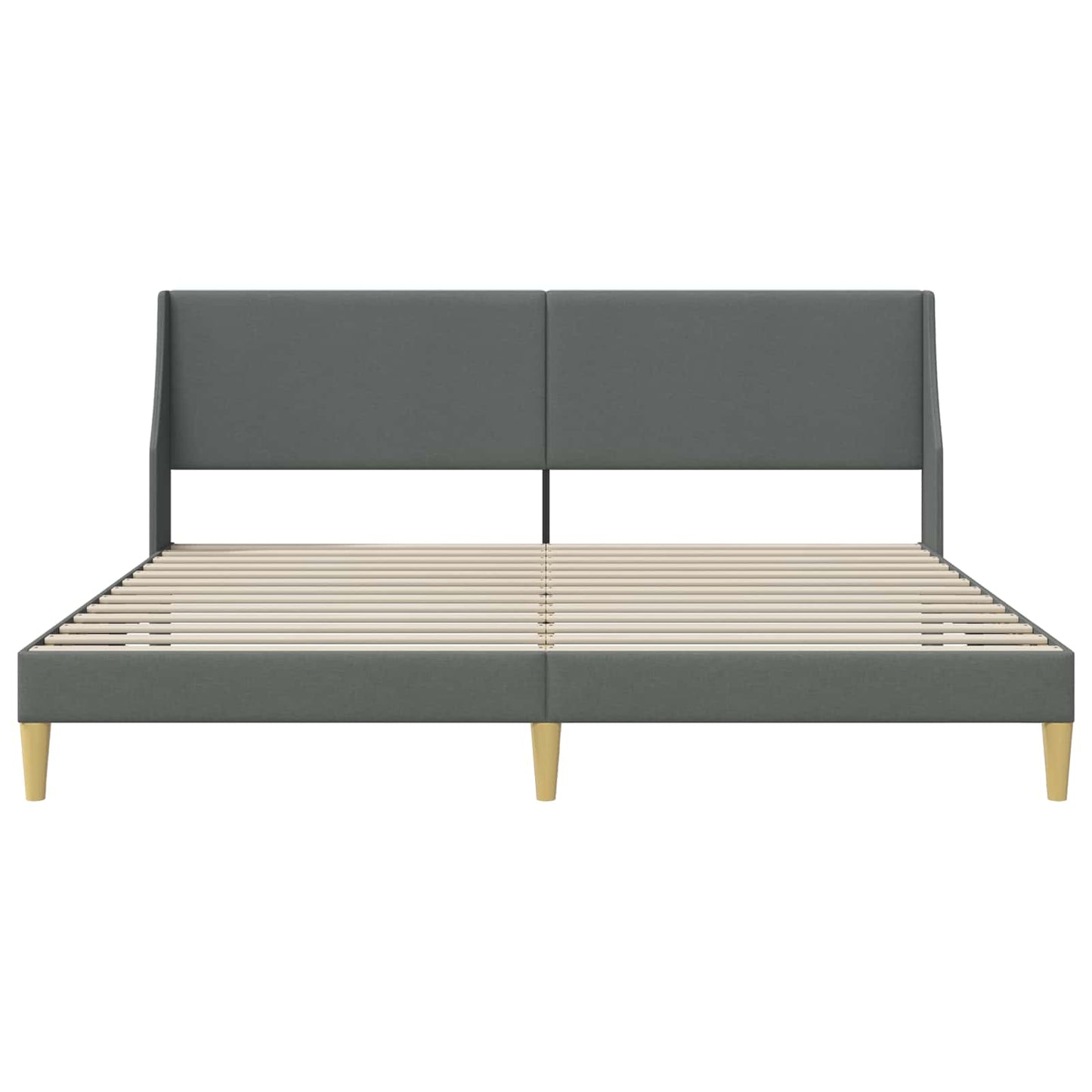 Struttura del letto Grigio Scuro 100 x 203 cm Tessuto | homemem39
