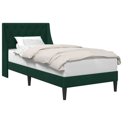 Struttura del letto Verde Scuro 80 x 200 cm Velluto