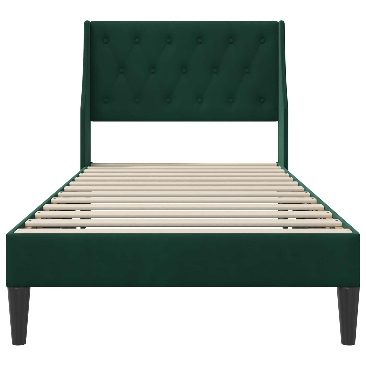 Struttura del letto Verde Scuro 80 x 200 cm Velluto | homemem39