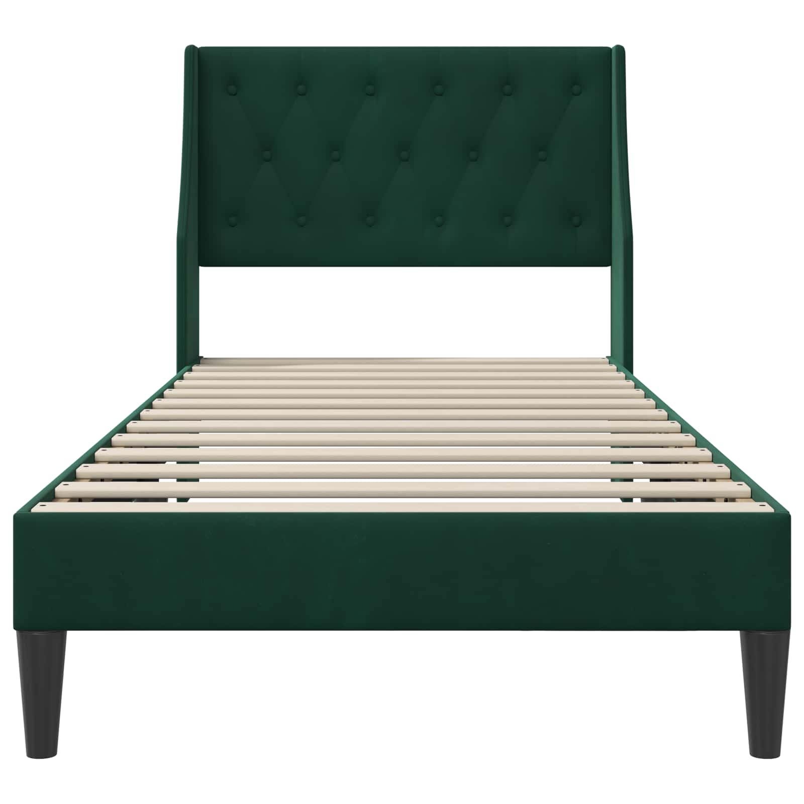 Struttura del letto Verde Scuro 80 x 200 cm Velluto | homemem39