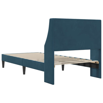 Struttura del letto con testiera Blu 80 x 200 cm Velluto | homemem39