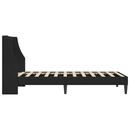 Struttura del letto con testiera Nero 100 x 200 cm Velluto | homemem39