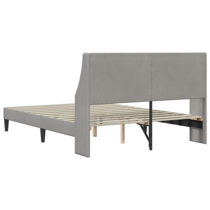 Struttura del letto Grigio chiaro 120 x 190 cm Velluto | homemem39