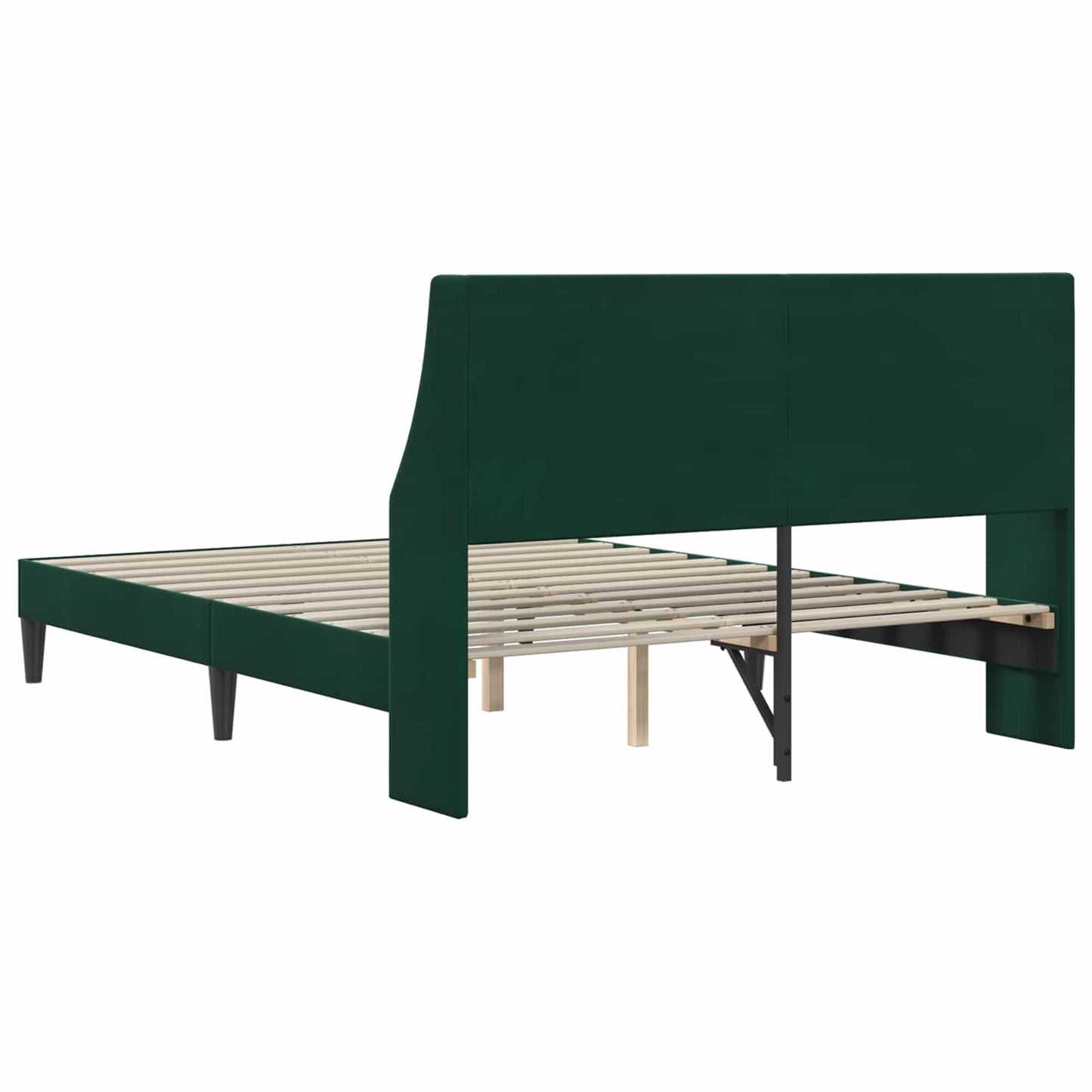 Struttura del letto Verde Scuro 120 x 200 cm Velluto | homemem39