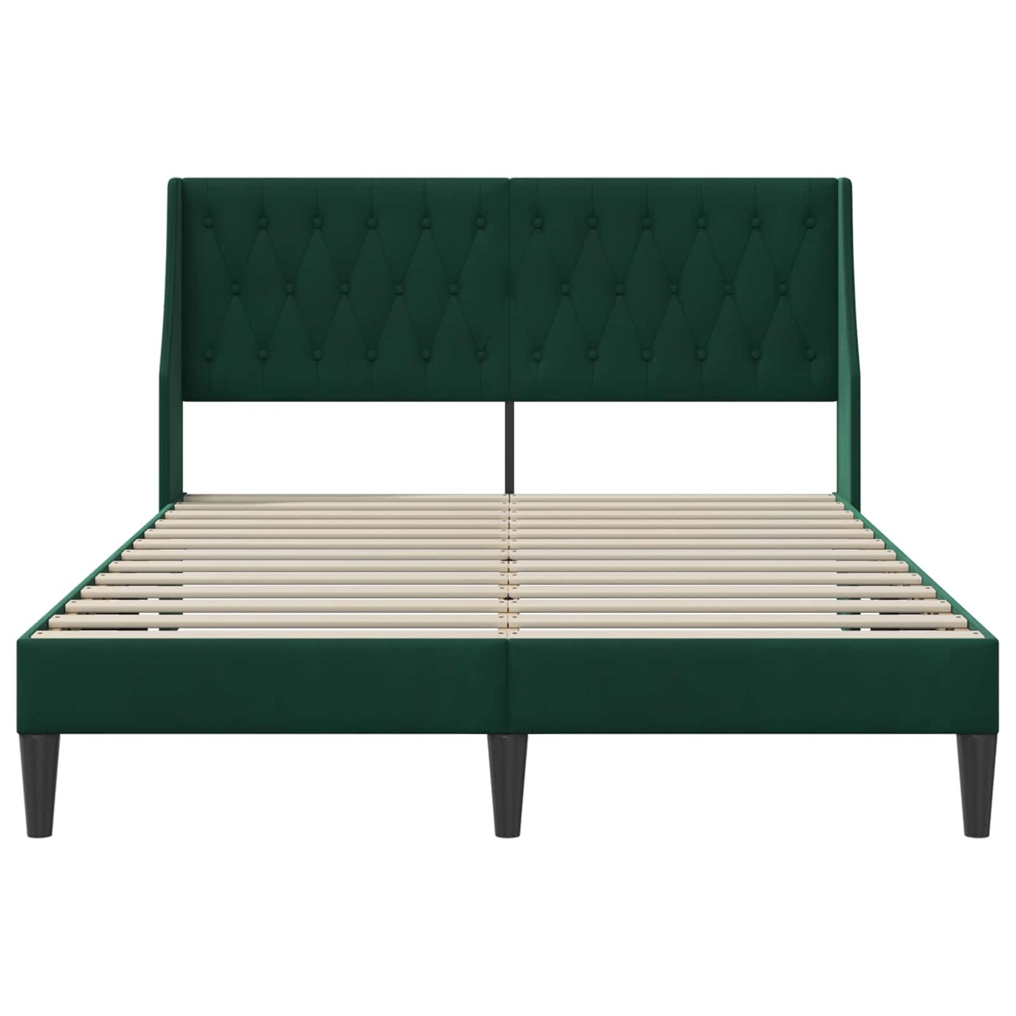 Struttura del letto Verde Scuro 120 x 200 cm Velluto | homemem39