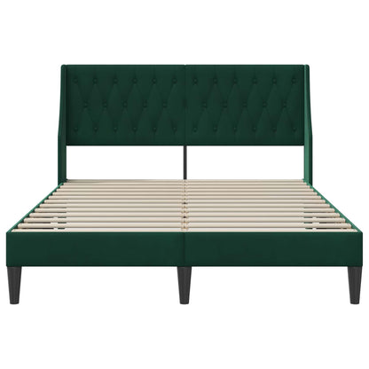 Struttura del letto Verde Scuro 120 x 200 cm Velluto | homemem39