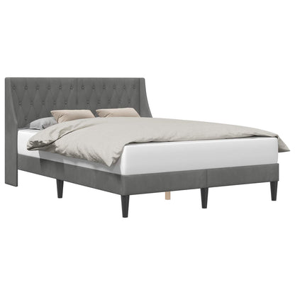 Struttura del letto Grigio scuro 160 x 200 cm Velluto | homemem39