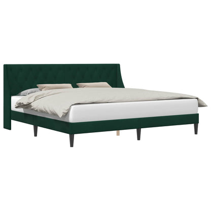Struttura del letto Verde Scuro 180 x 200 cm Velluto | homemem39