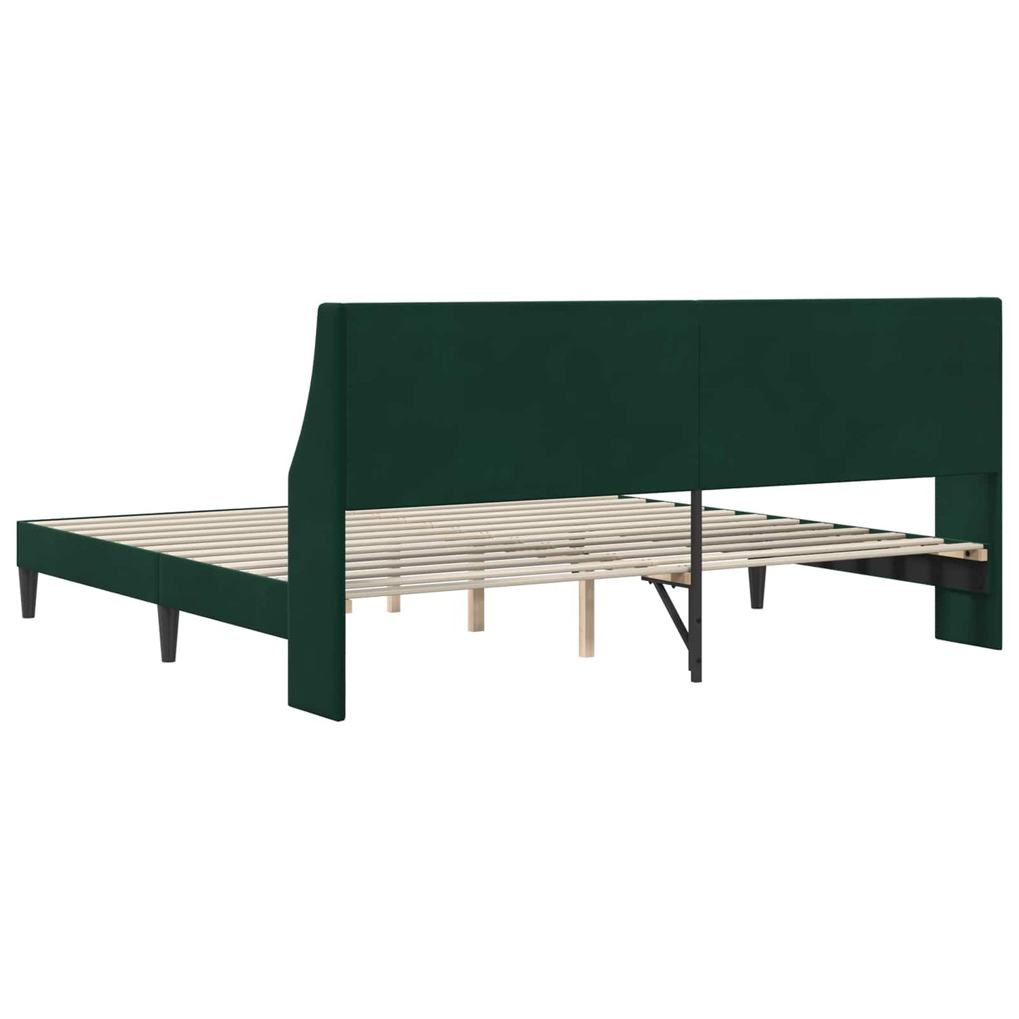 Struttura del letto Verde Scuro 180 x 200 cm Velluto | homemem39