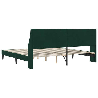 Struttura del letto Verde Scuro 180 x 200 cm Velluto | homemem39