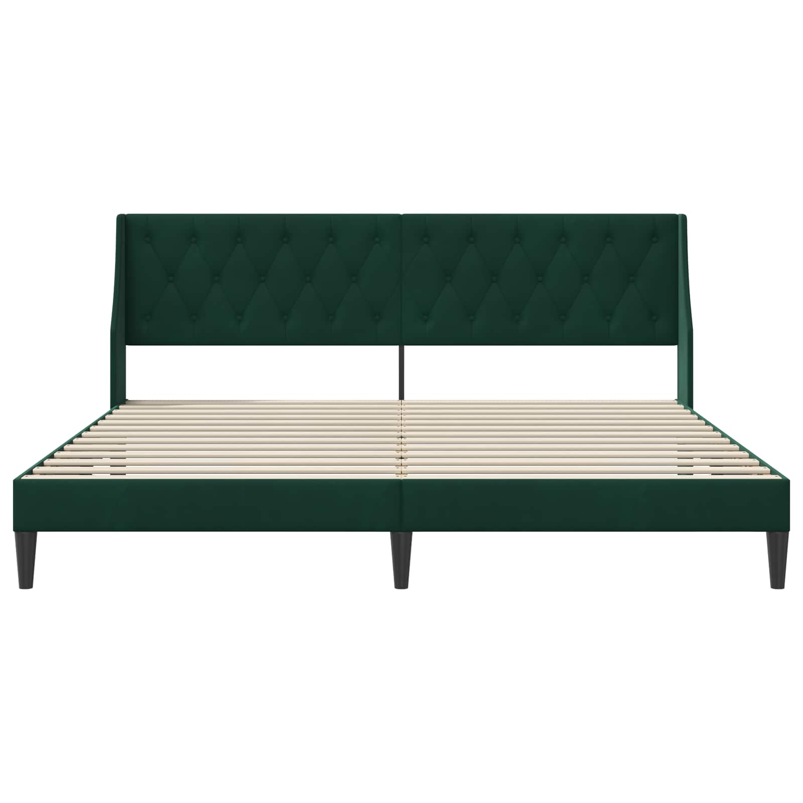 Struttura del letto Verde Scuro 180 x 200 cm Velluto | homemem39