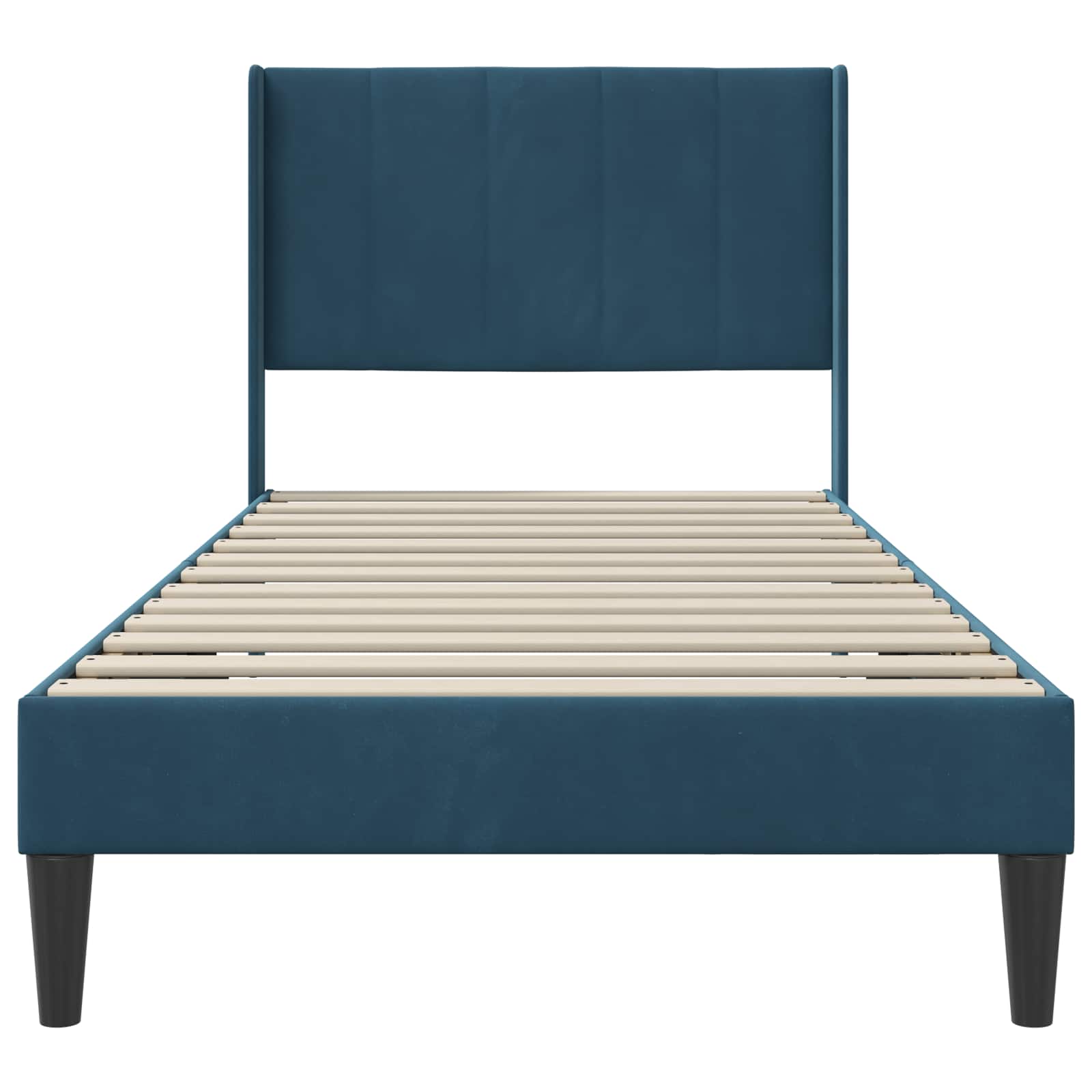 Struttura del letto con testiera Blu 80 x 200 cm Velluto | homemem39