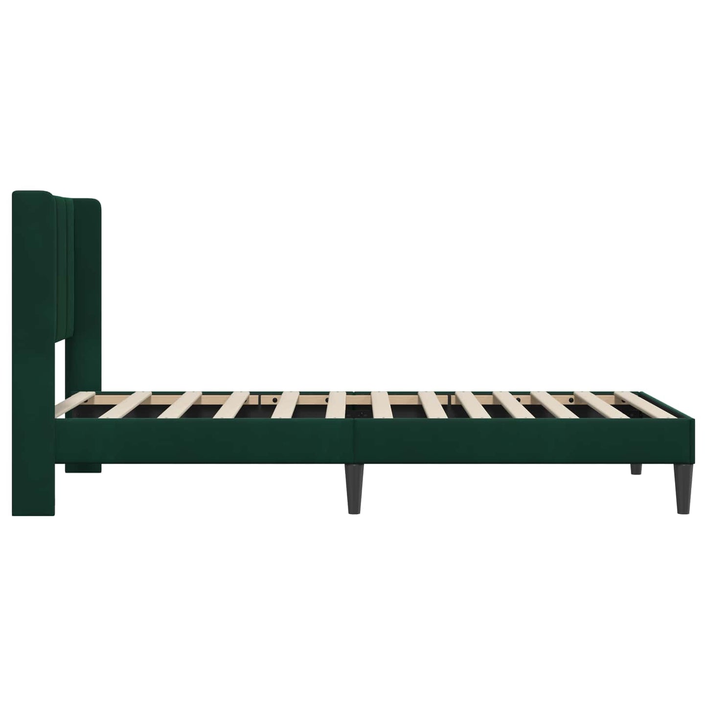 Struttura del letto Verde Scuro 90 x 190 cm Velluto | homemem39