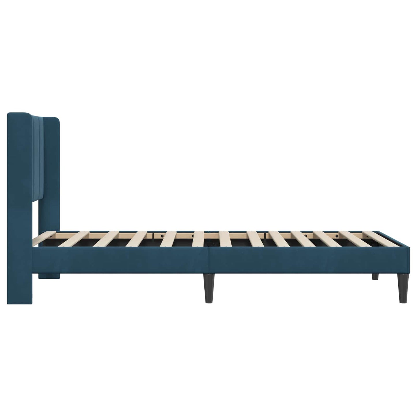 Struttura del letto con testiera Blu 90 x 190 cm Velluto | homemem39