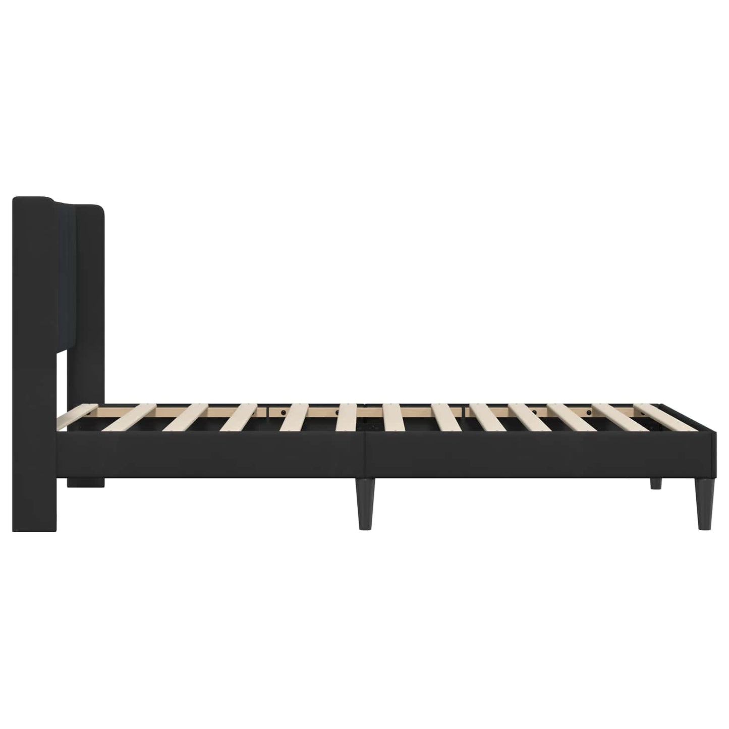 Struttura del letto con testiera Nero 90 x 200 cm Velluto | homemem39