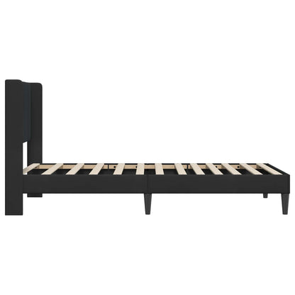 Struttura del letto con testiera Nero 100 x 200 cm Velluto | homemem39