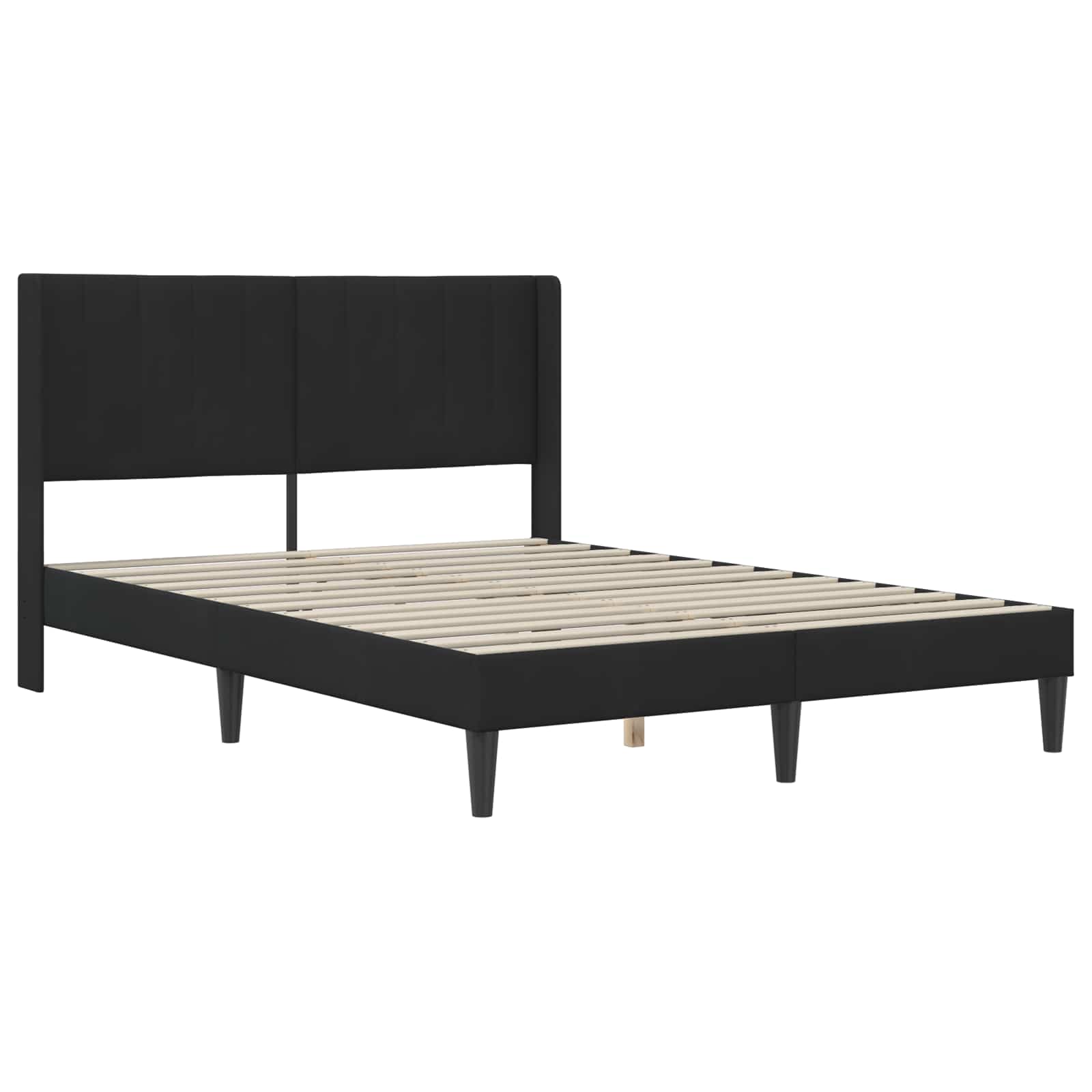 Struttura del letto con testiera Nero 120 x 190 cm Velluto | homemem39