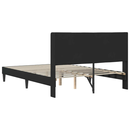 Struttura del letto con testiera Nero 120 x 190 cm Velluto | homemem39