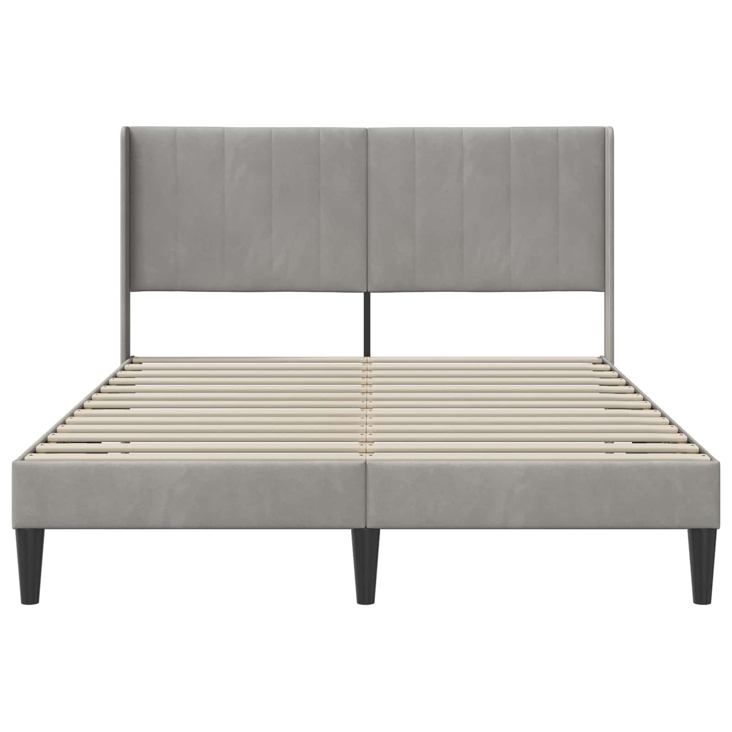 Struttura del letto Grigio Chiaro 120 x 200 cm Velluto | homemem39