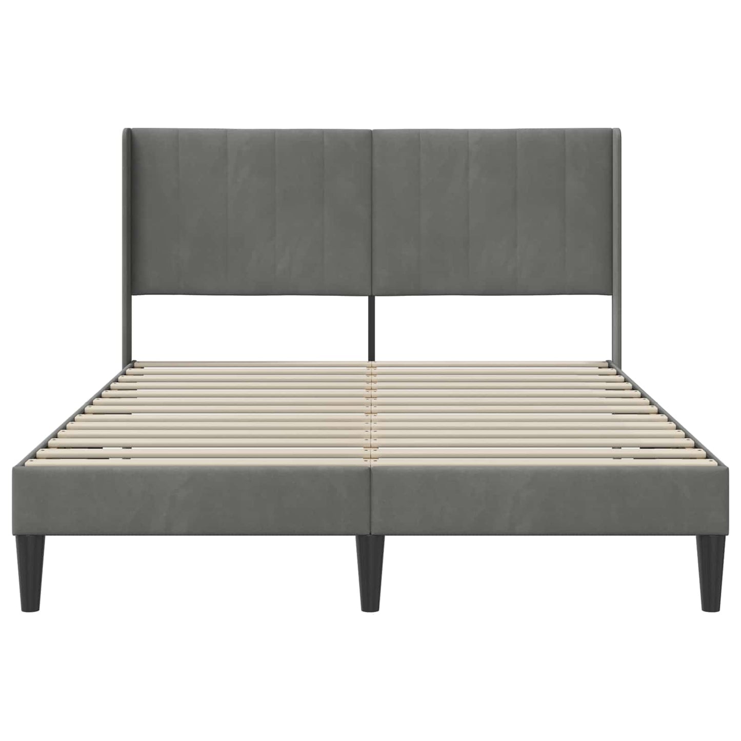 Struttura del letto Grigio Scuro 120 x 200 cm Velluto | homemem39