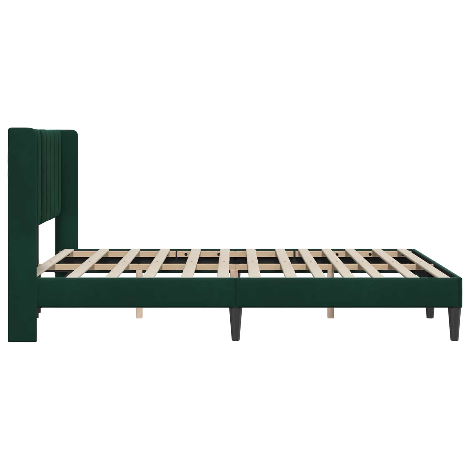 Struttura del letto Verde Scuro 140 x 200 cm Velluto | homemem39