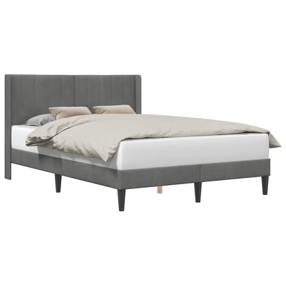 Struttura del letto Grigio Scuro 160 x 200 cm Velluto | homemem39