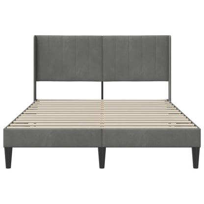 Struttura del letto Grigio Scuro 160 x 200 cm Velluto | homemem39