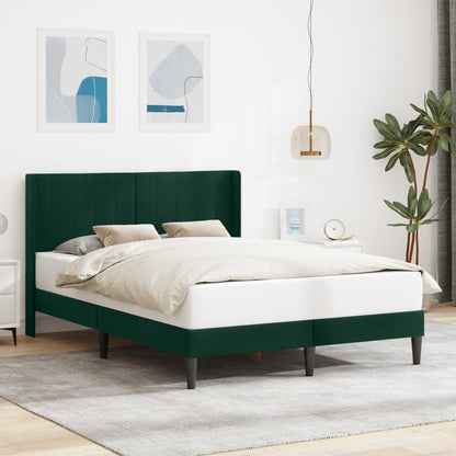 Struttura del letto Verde Scuro 160 x 200 cm Velluto | homemem39