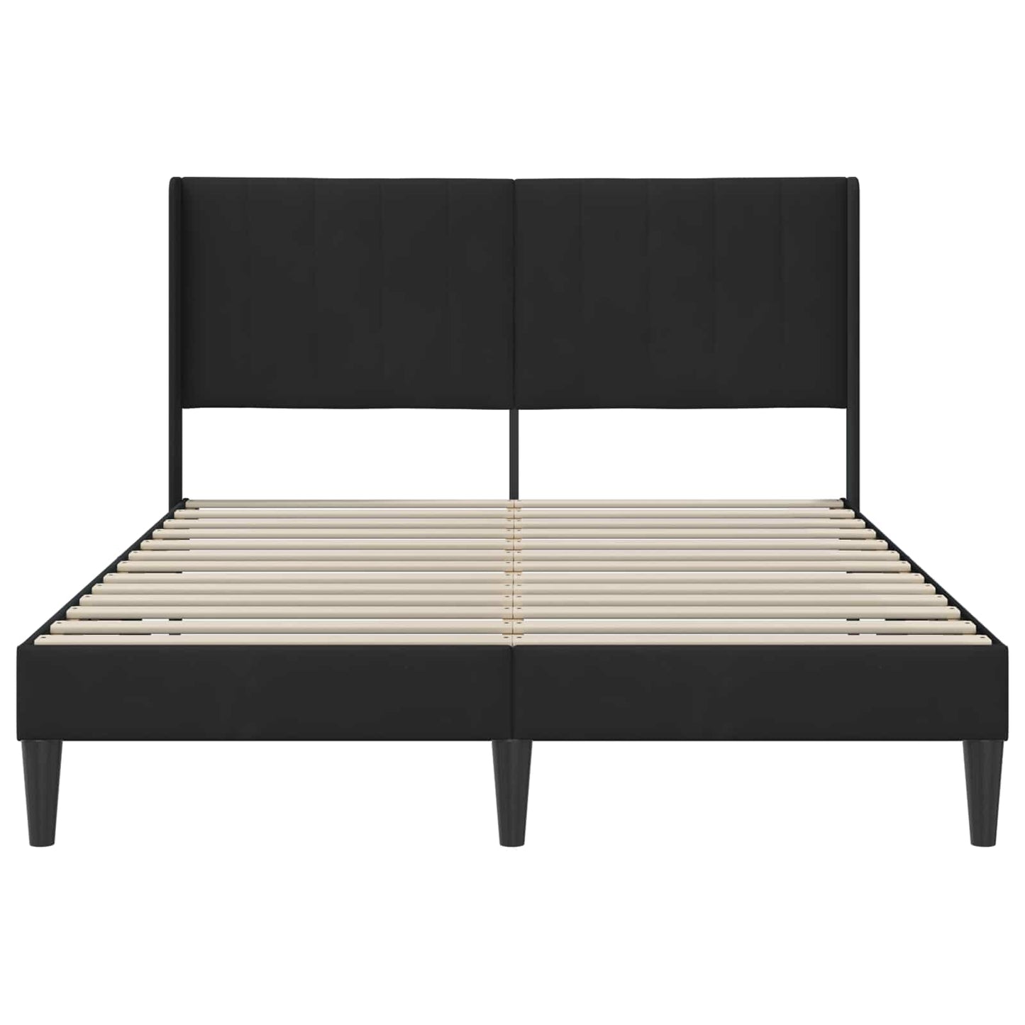 Struttura del letto con testiera Nero 160 x 200 cm Velluto | homemem39