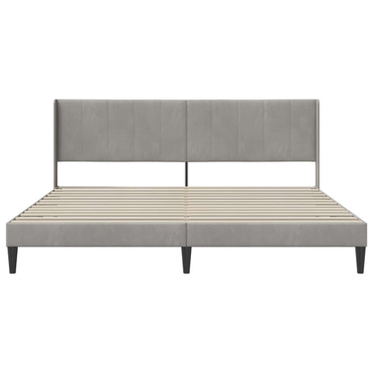 Struttura del letto Grigio Chiaro 180 x 200 cm Velluto | homemem39