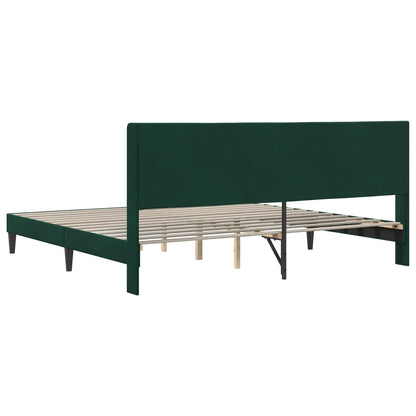 Struttura del letto Verde Scuro 180 x 200 cm Velluto | homemem39