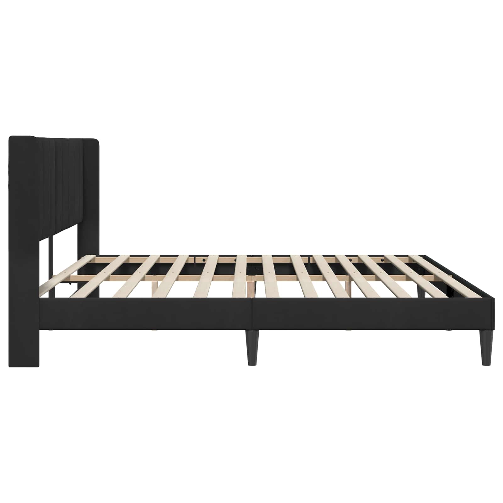 Struttura del letto con testiera Nero 180 x 200 cm Velluto | homemem39