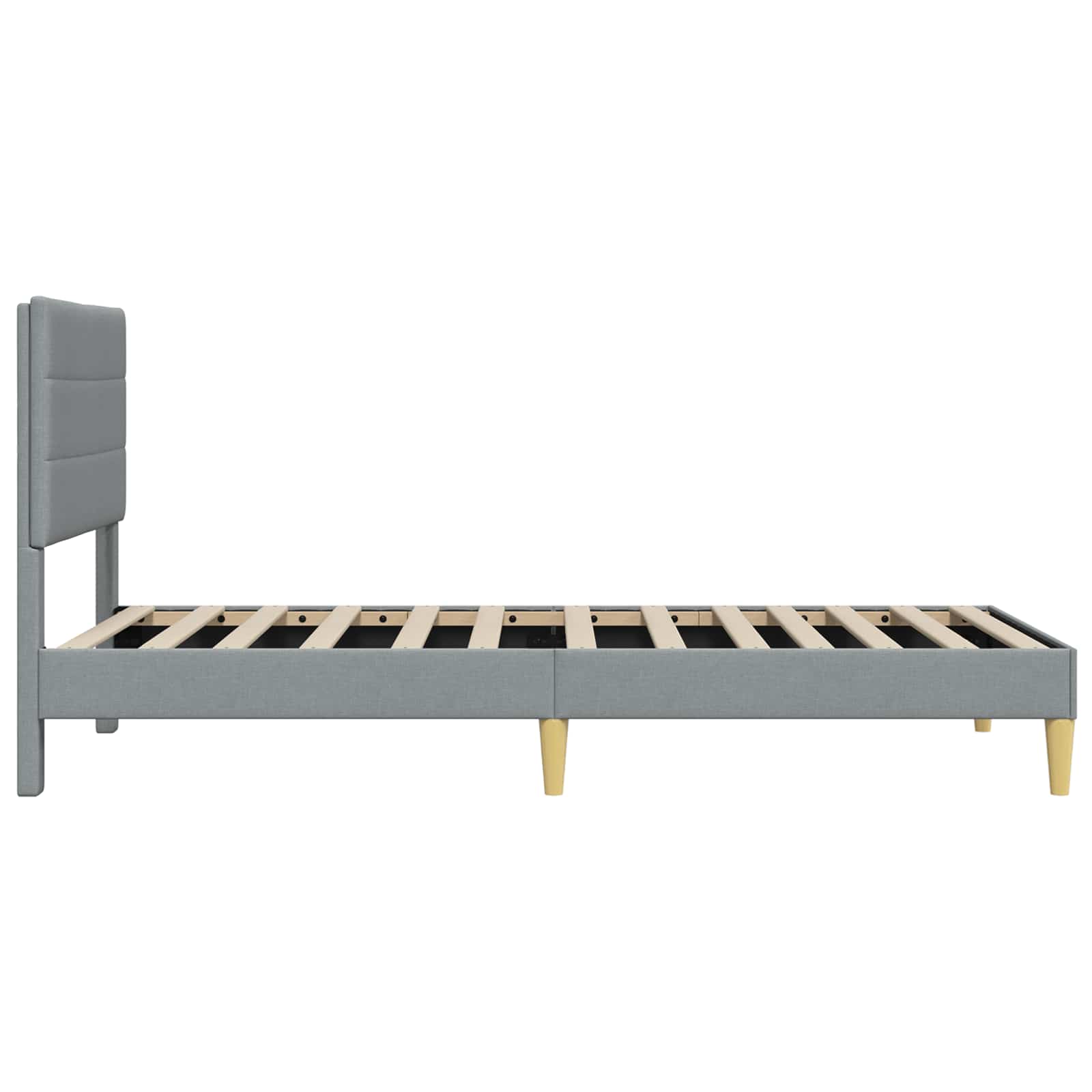 Struttura del letto Grigio Chiaro 80 x 200 cm Tessuto | homemem39