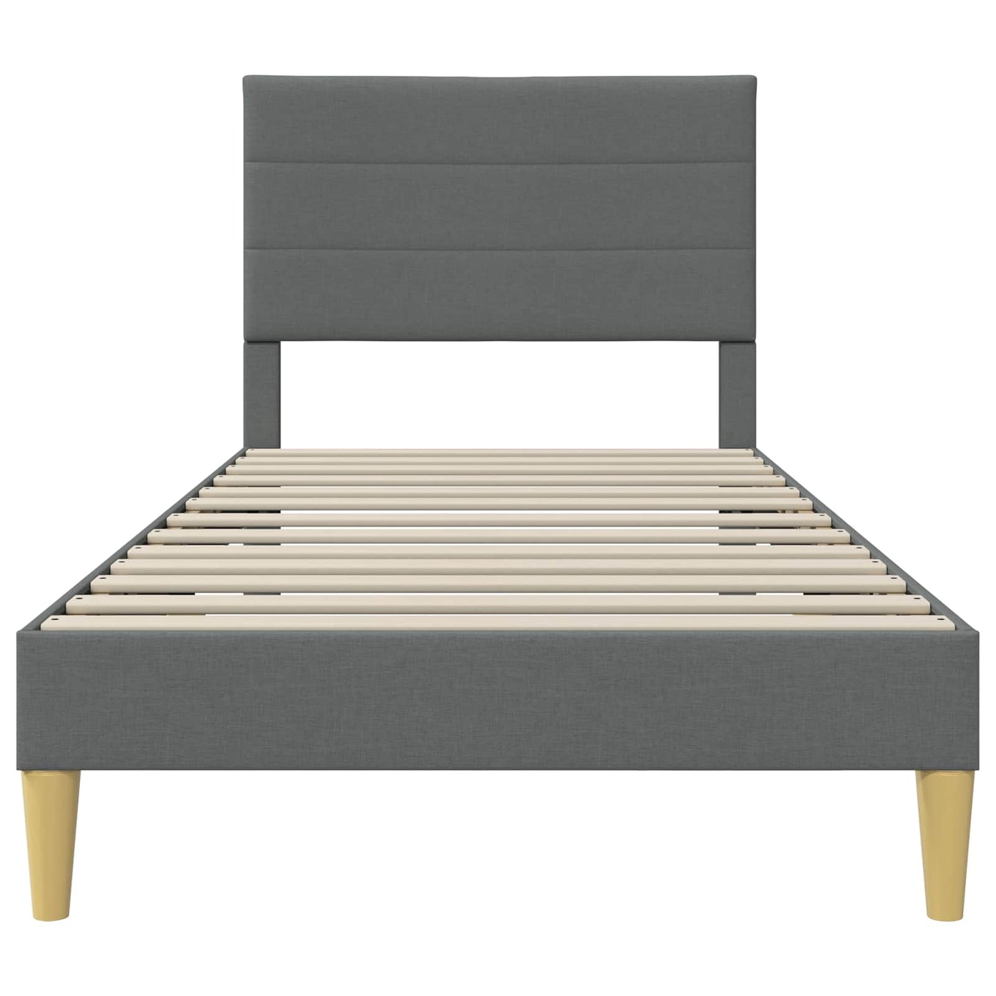 Struttura del letto Grigio Scuro 80 x 200 cm Tessuto | homemem39