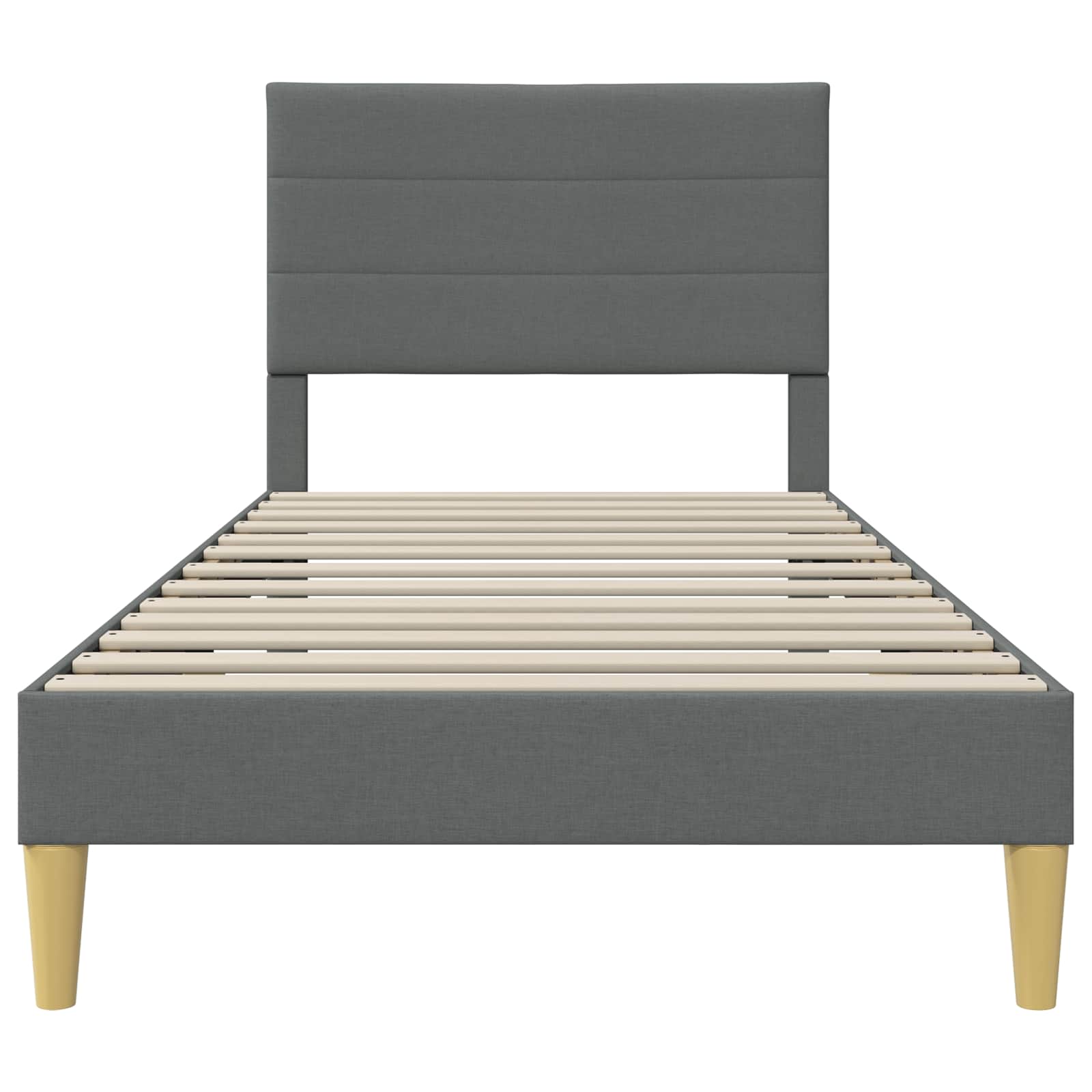 Struttura del letto Grigio Scuro 80 x 200 cm Tessuto | homemem39