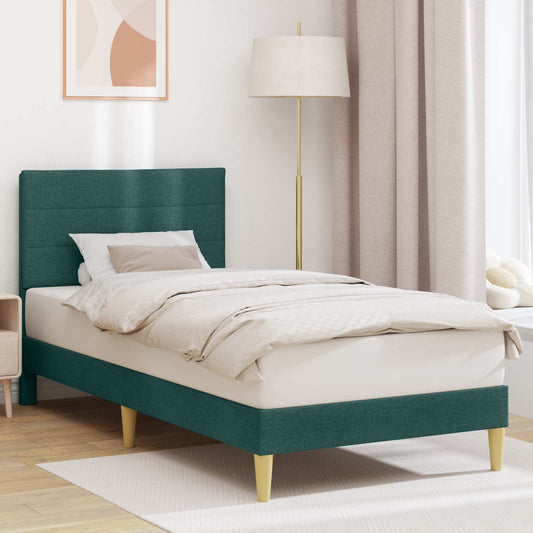 Struttura del letto Verde Scuro 80 x 200 cm Tessuto | homemem39
