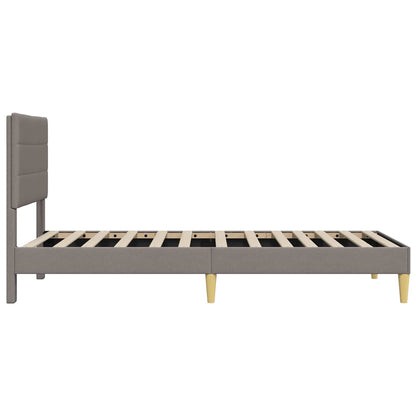 Struttura del letto con testiera Tortora 80 x 200 cm Tessuto | homemem39