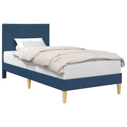 Struttura del letto con testiera Blu 80 x 200 cm Tessuto | homemem39