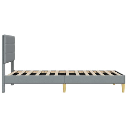 Struttura del letto Grigio Chiaro 90 x 200 cm Tessuto | homemem39