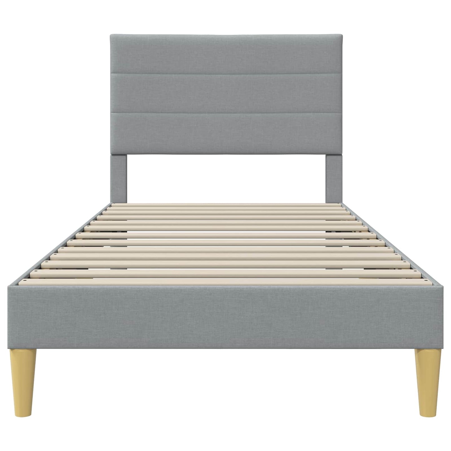 Struttura del letto Grigio Chiaro 100 x 200 cm Tessuto | homemem39