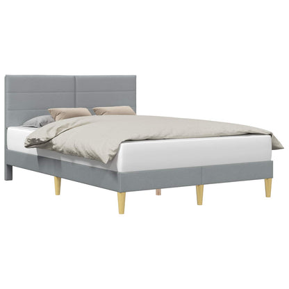 Struttura del letto Grigio Chiaro 120 x 190 cm Tessuto | homemem39