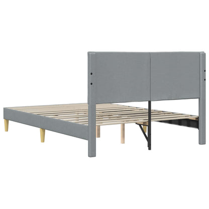 Struttura del letto Grigio Chiaro 120 x 190 cm Tessuto | homemem39