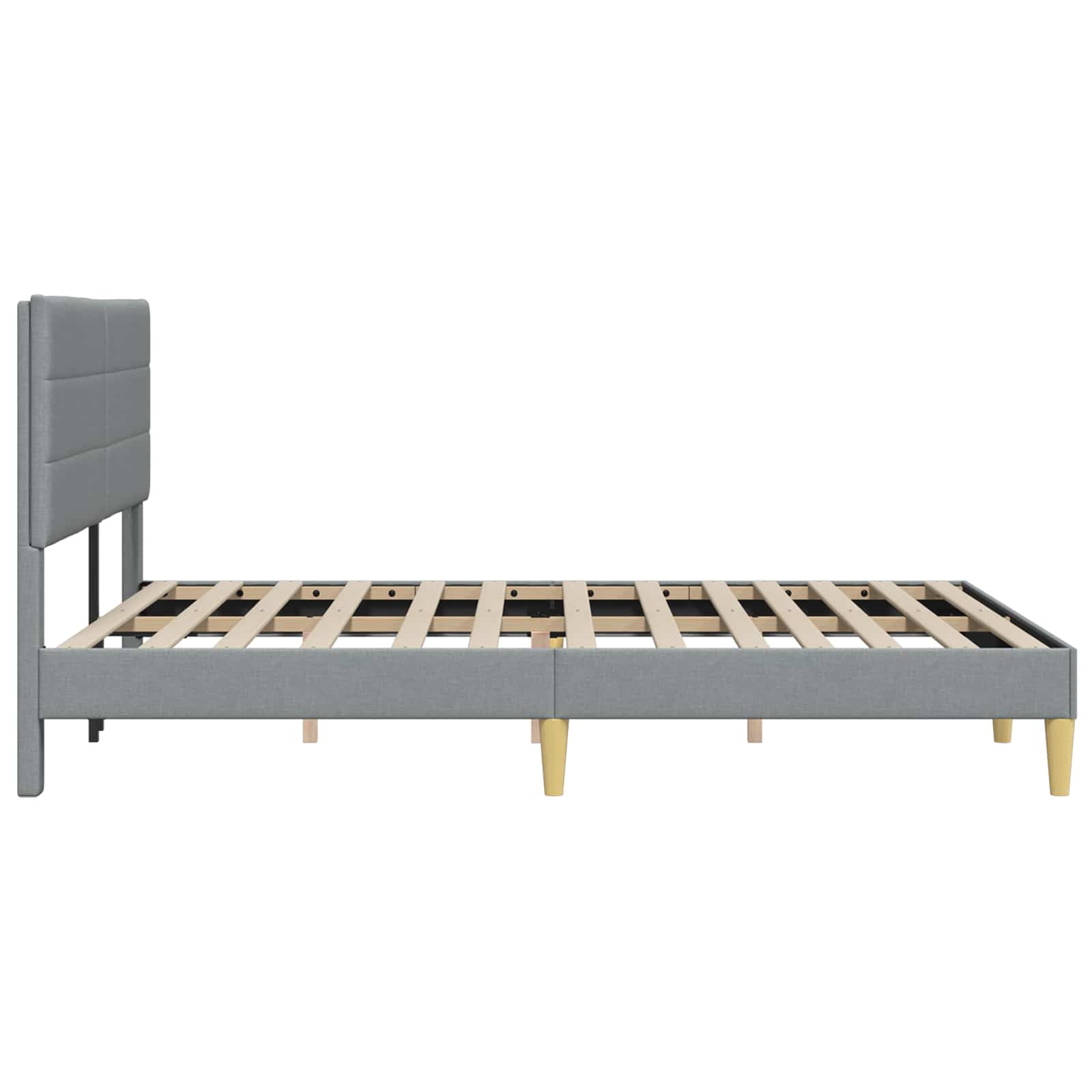 Struttura del letto Grigio Chiaro 120 x 190 cm Tessuto | homemem39